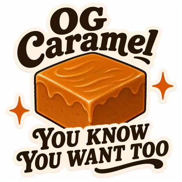 OG Caramel Sticker